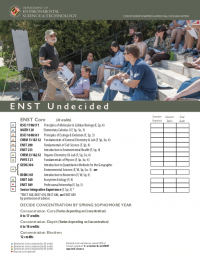 ENST Undecided Major Curriculum Sheet